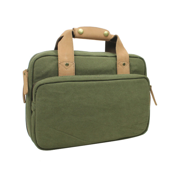 Padded Canvas Gun Magazine Carry Bag CS03GRN